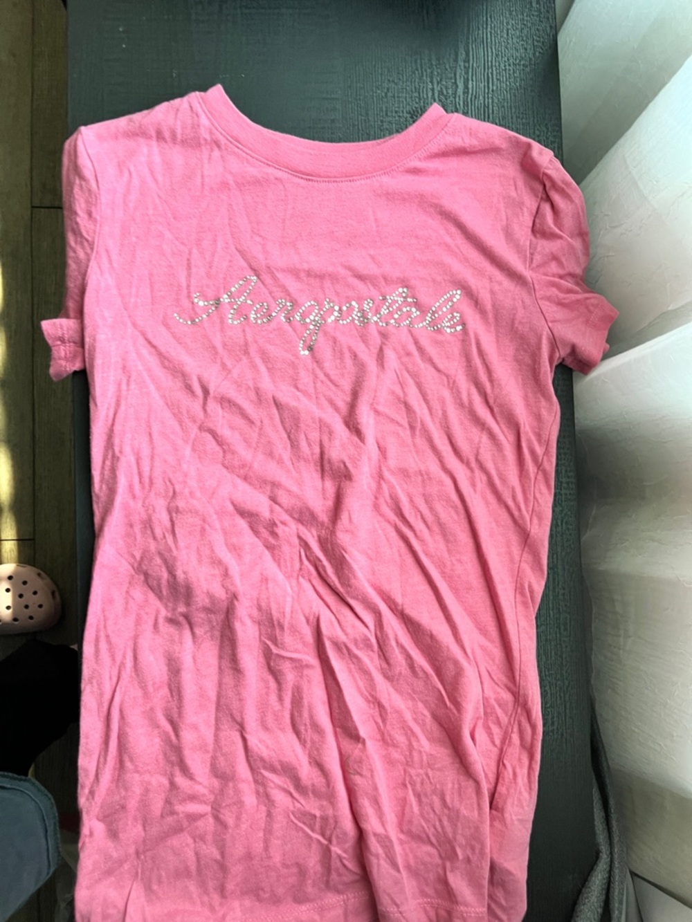Aeropostale Rose Pink Classic Crew Tee